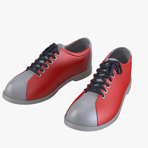 3ds max bowling sport shoes