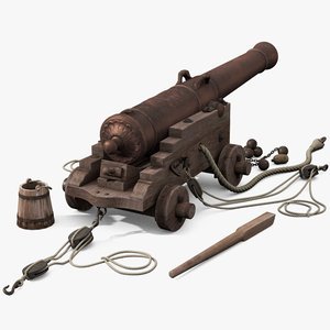 cannon naval french 3d x