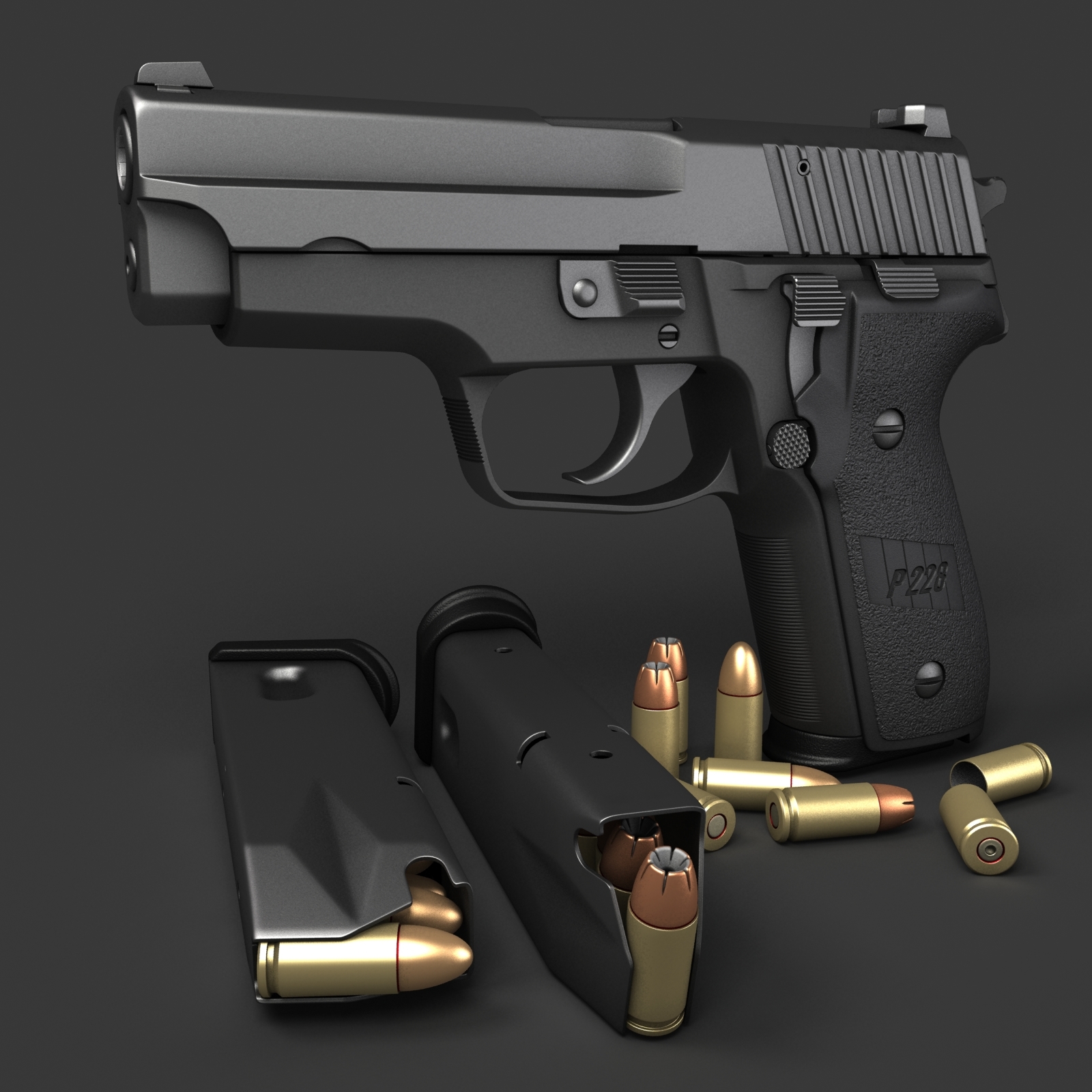 sig sauer m11-a1(p228)9mm3d模型