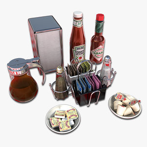 3ds max breakfast condiments