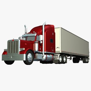 3d model of truck trailer 379