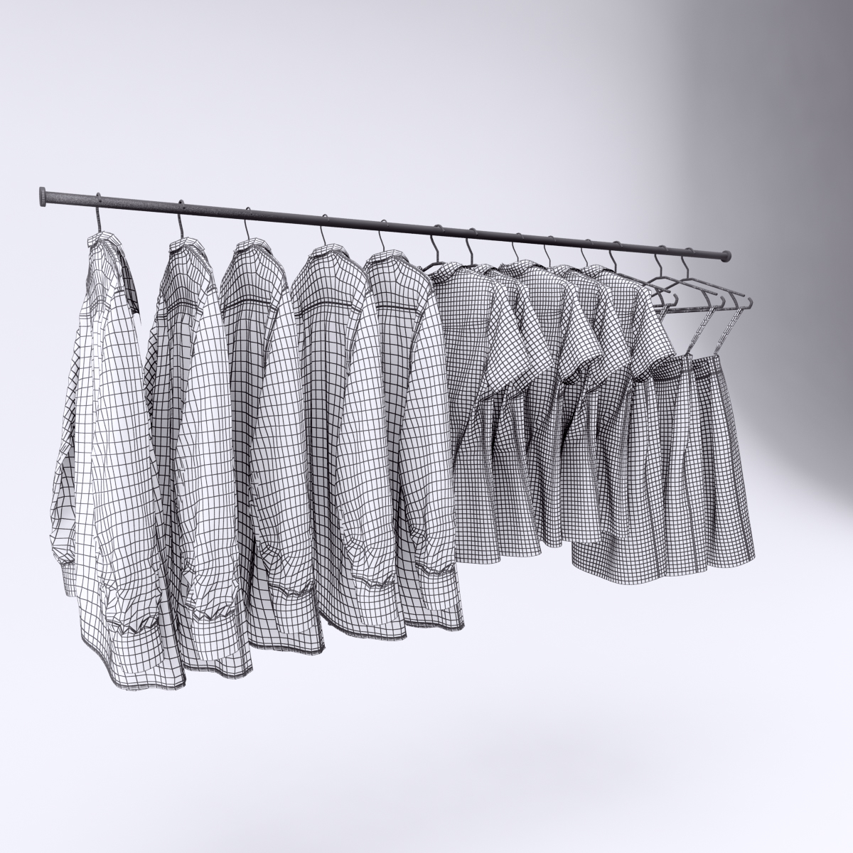 clothes hangers 3d max