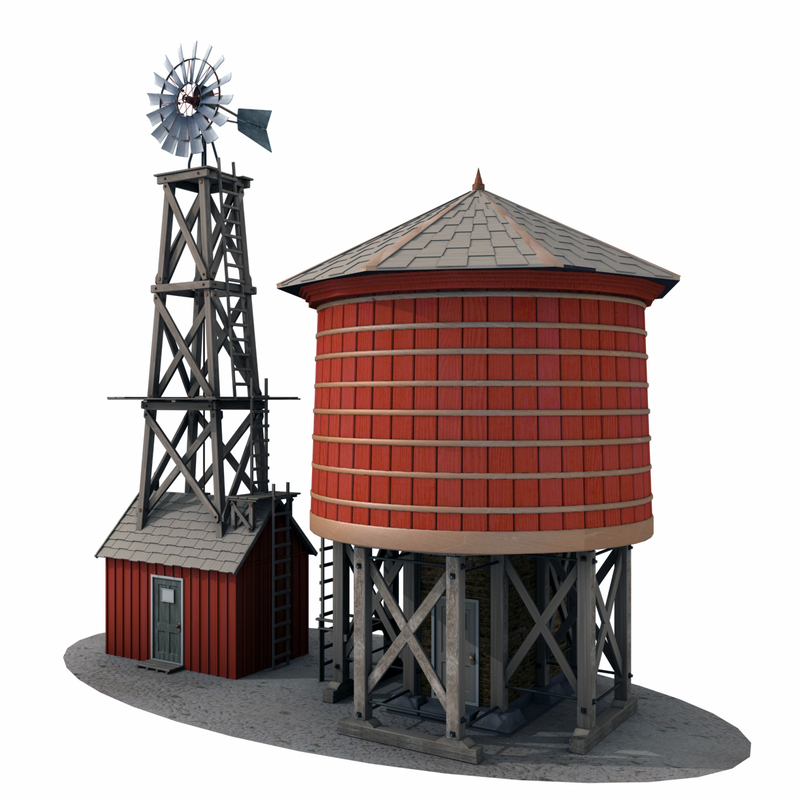 Farm Windmill Water Tower 3d Model   FarmWindmillandWaterTank2 Fe87cd11 D061 4351 9783 5dc104f9ac14DefaultHQ 