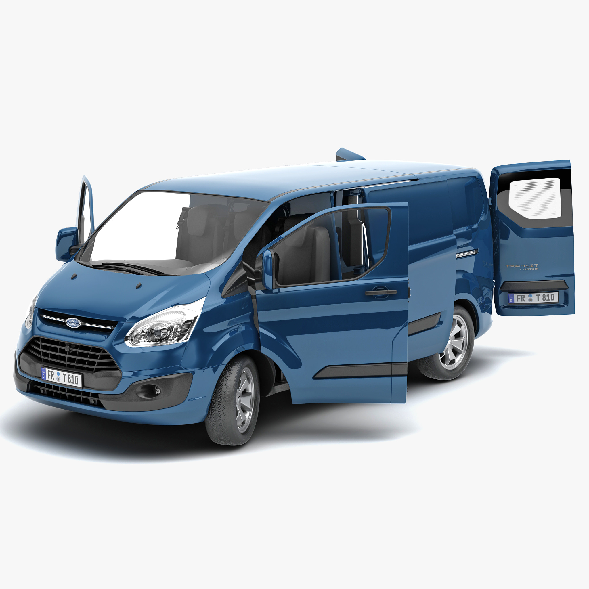 Ford Transit Connect 2014 3D model - Hum3D