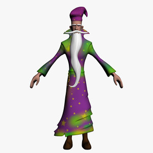 old wizard 3d model
