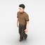 3d model walking human animation