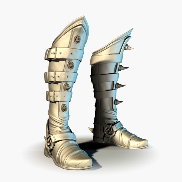 fantasy boots 3d model
