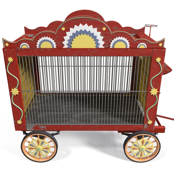 circus wagon toy chest