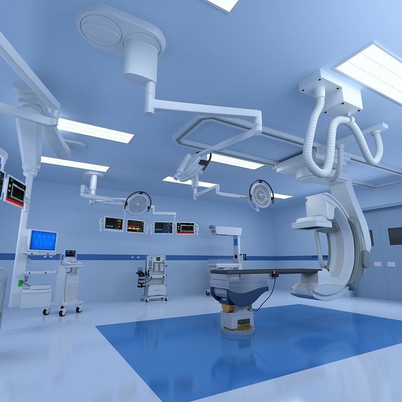 operating room 3d max