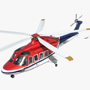 aw139 helicopter 3d 3ds