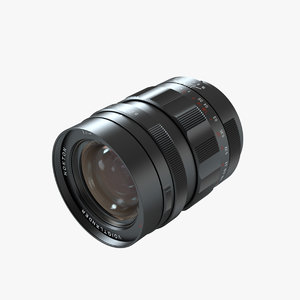 photoreal camera lens voigtlander 3d model