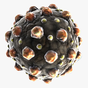 measles virus 3d max