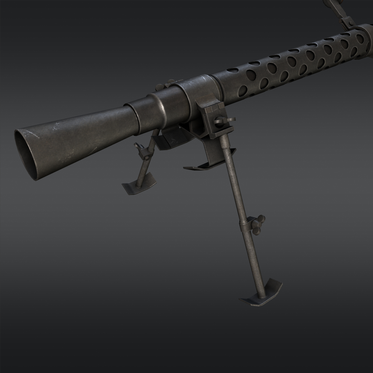 3d model of ready m1919a6