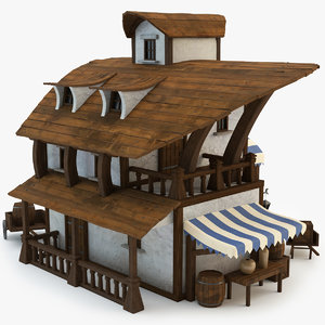 3d model of pirate house