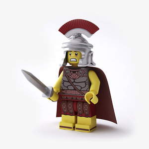 fbx rigged lego roman commander