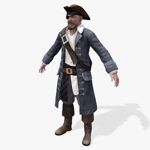 pirates lord real-time 3d model