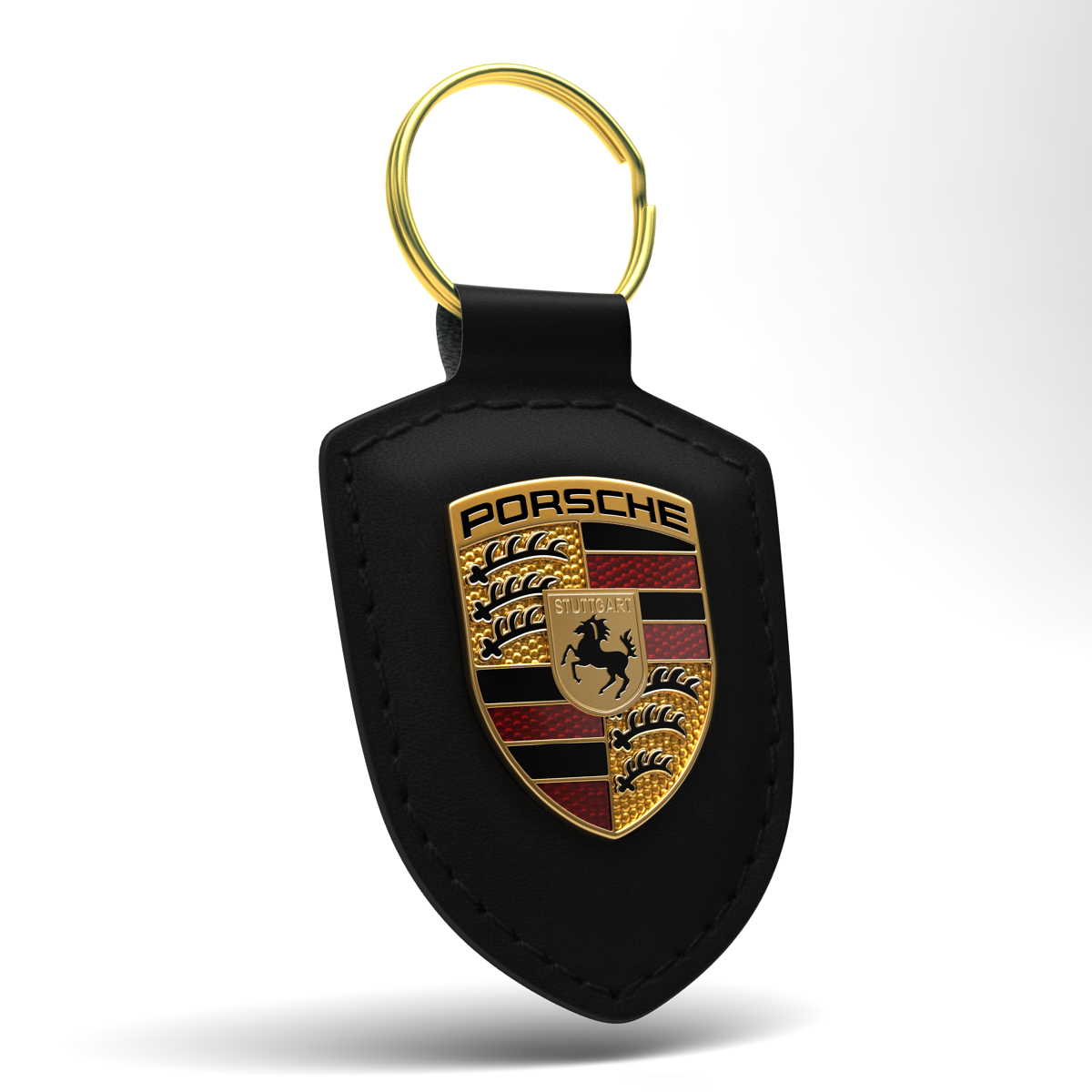 3d model porsche keychain