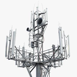 3d communication tower antena 1