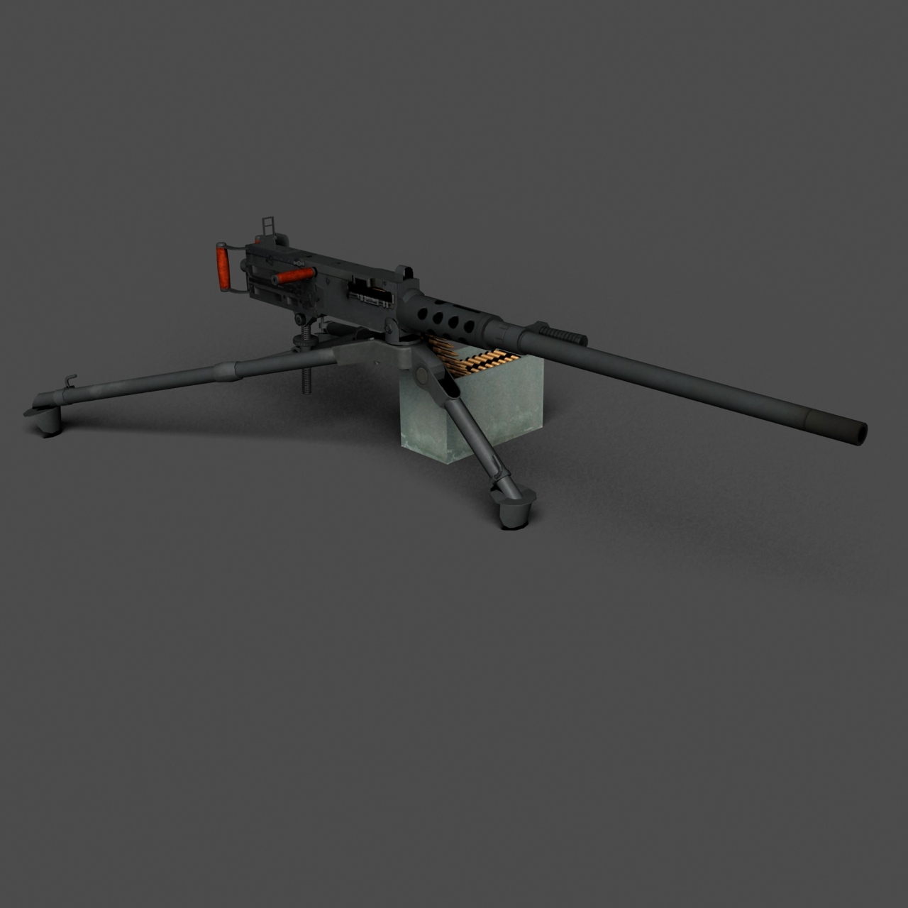 3D модель Браунинг M2 Штатив - TurboSquid 778376