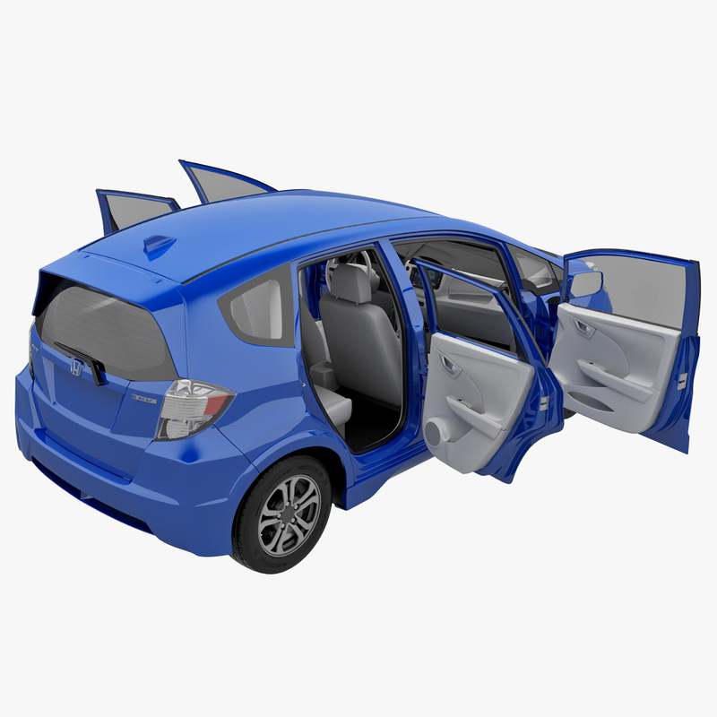 honda fit ev 2013 3d obj
