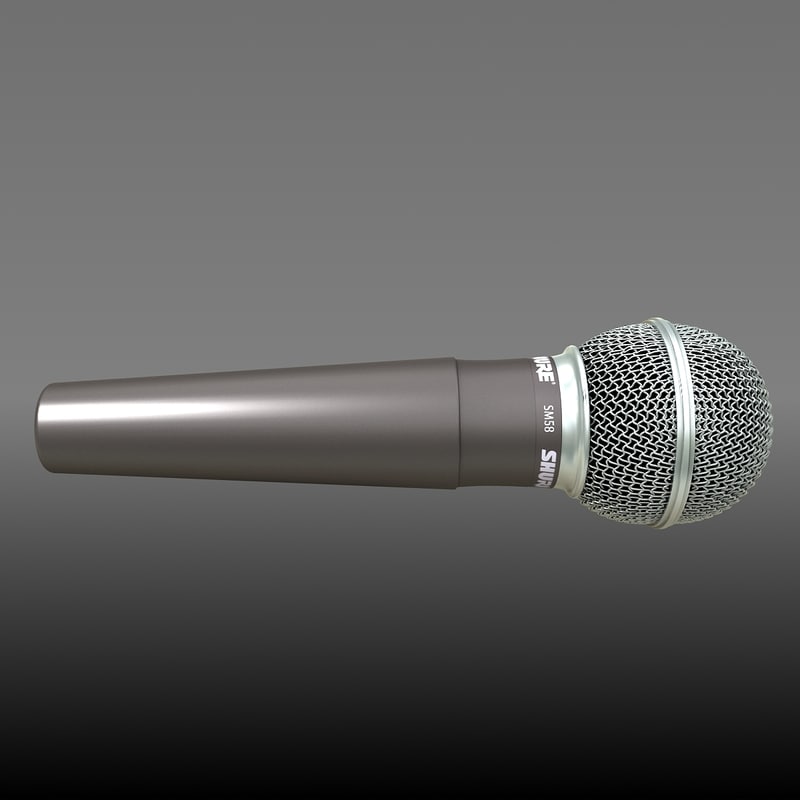 3ds max shure micro mic