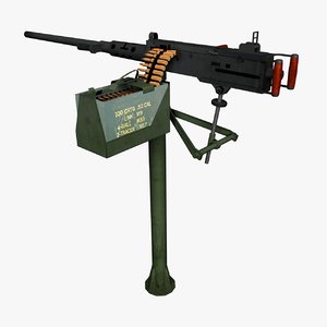 12 browning m2 stand 3d model