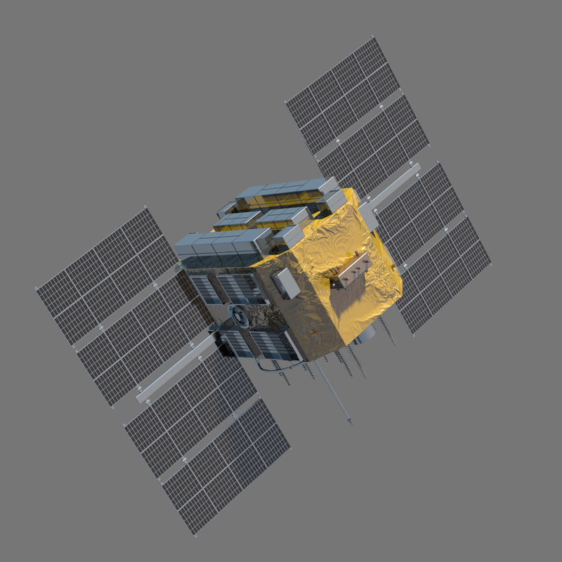 3d model satellite gps