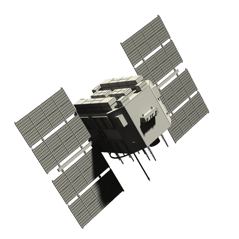 3d model satellite gps