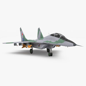 mig-29 russian fighter aircraft 3d c4d