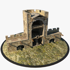 medieval tower 3d model
