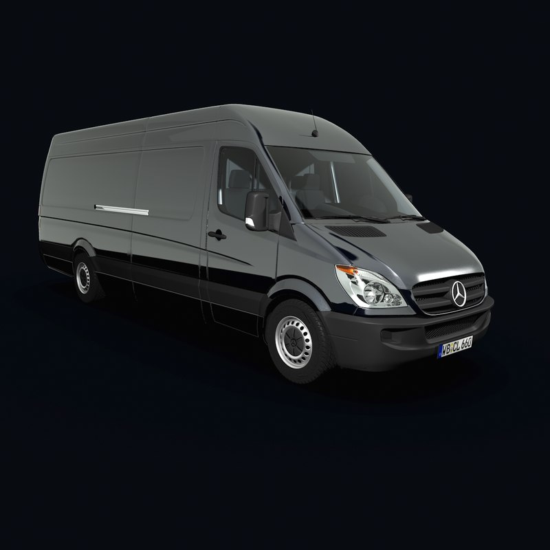 mercedesbenz sprinter long 3d model