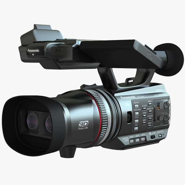 3d Model Hd Videokamera Panasonic Hdc Z10000 2 Turbosquid 718237