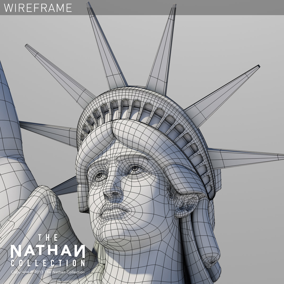 3d model of statue liberty
