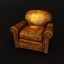 chesterfield chair armchair 3d model