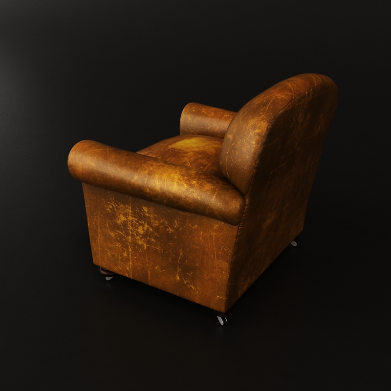 chesterfield chair armchair 3d model