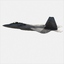 3d model of f-22a fighter