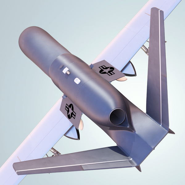 3d model northrop grumman rq-4 global hawk