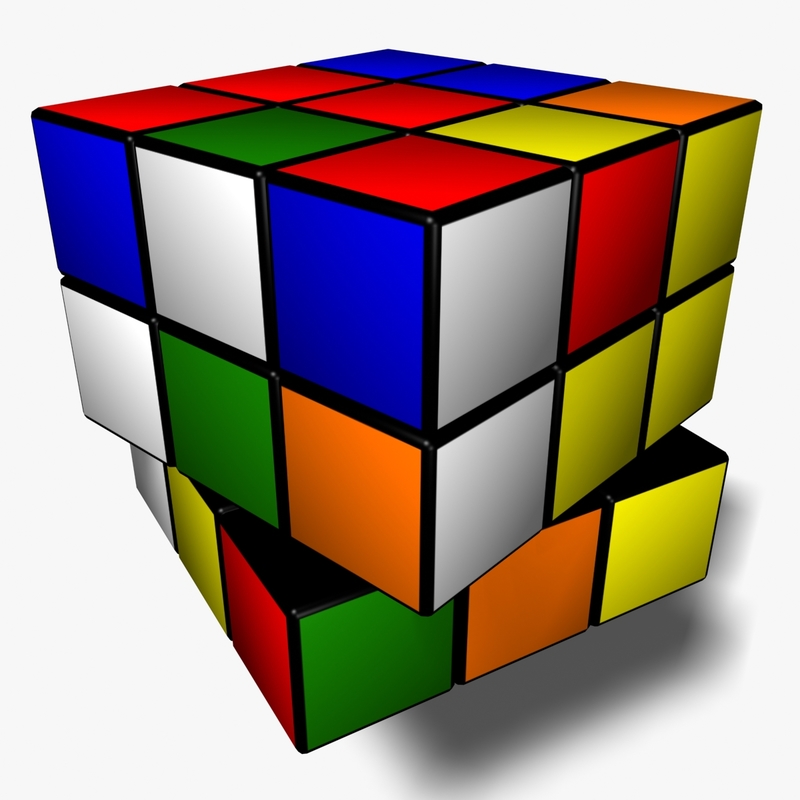 3d rubik s cube animation