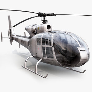 max aerospatiale sa gazelle helicopter