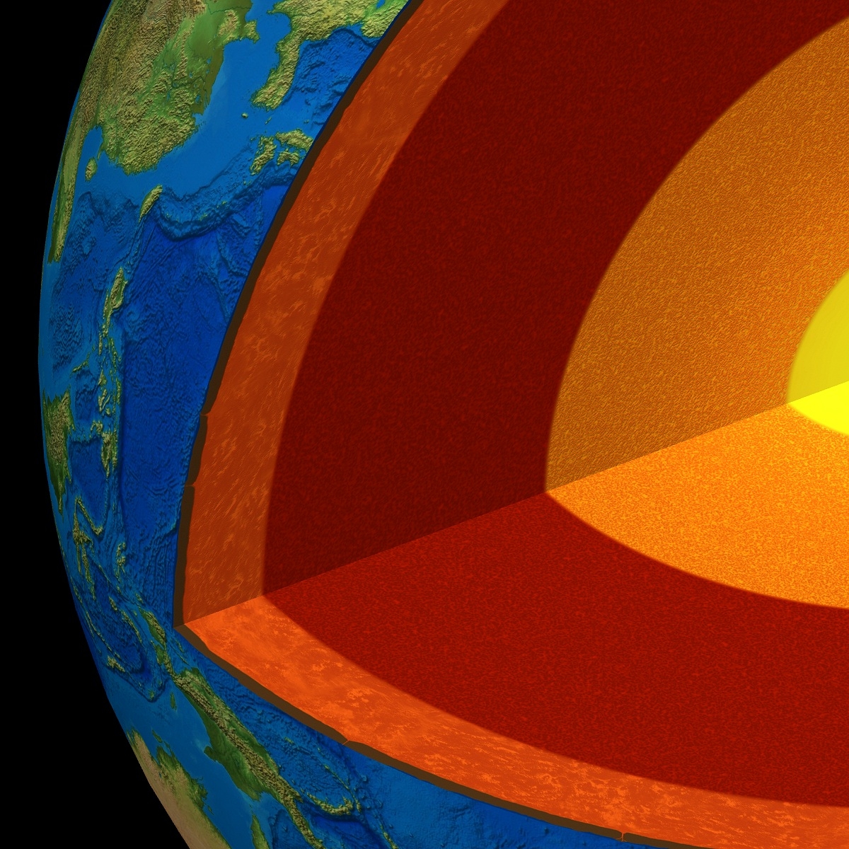 earth core 3d model