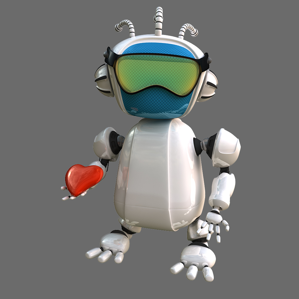 3d robot bot model