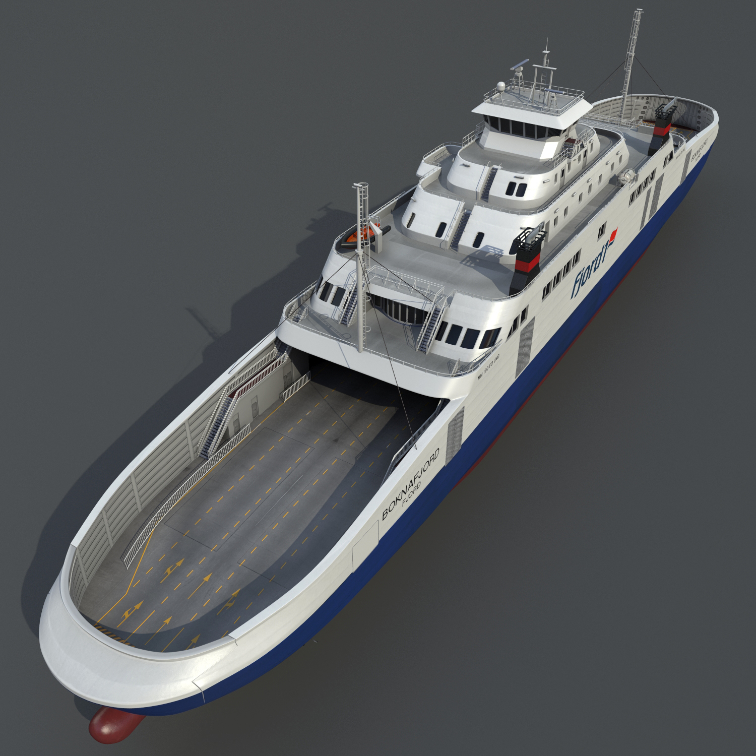 ship lng ferry 3d  model