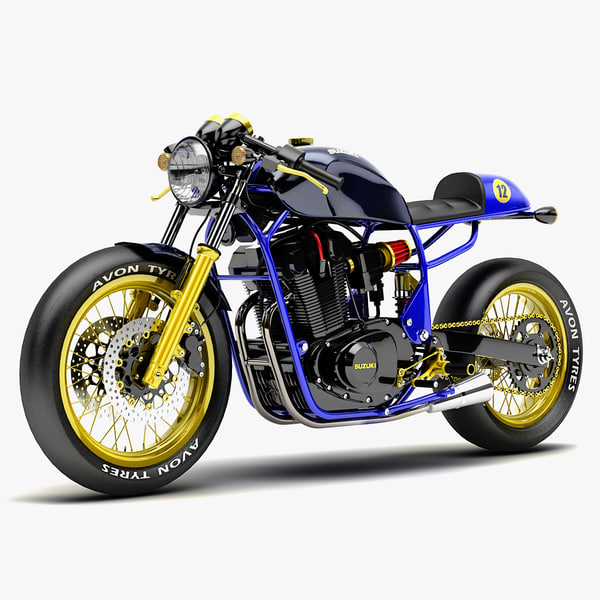 Suzuki Cafe Racer 3d Model