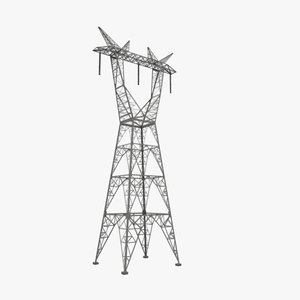powerline pylons 3d model