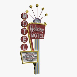 3ds max motel sign