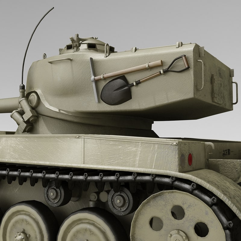 amx-13法国轻型坦克3d模型