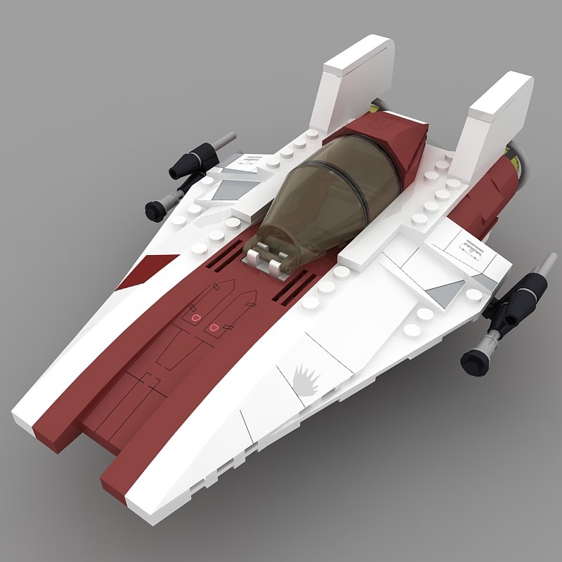 dwg lego a-wing starfighter