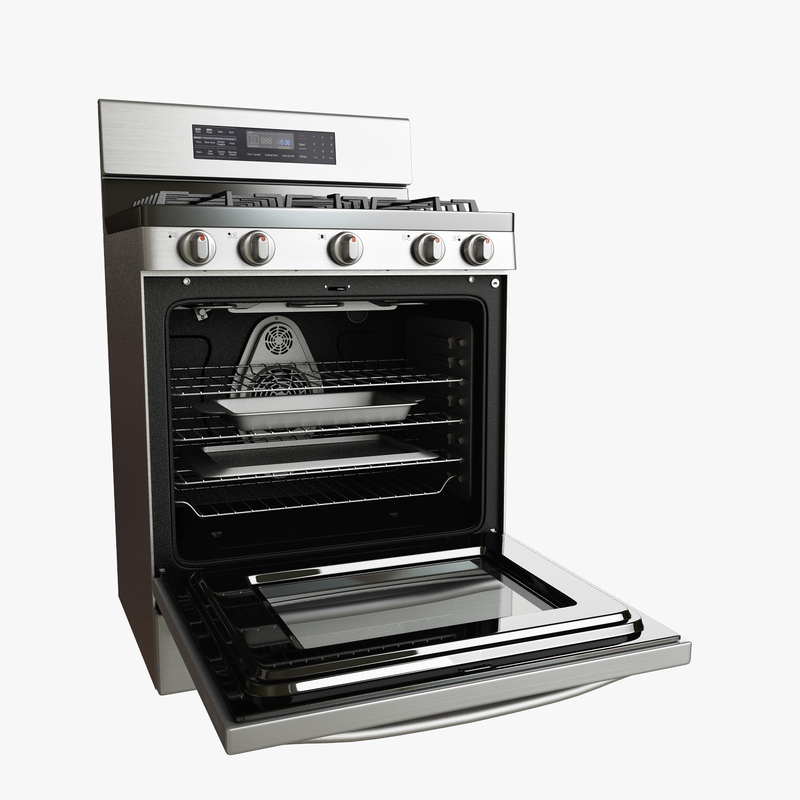 3d model gas range