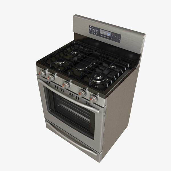3d model gas range