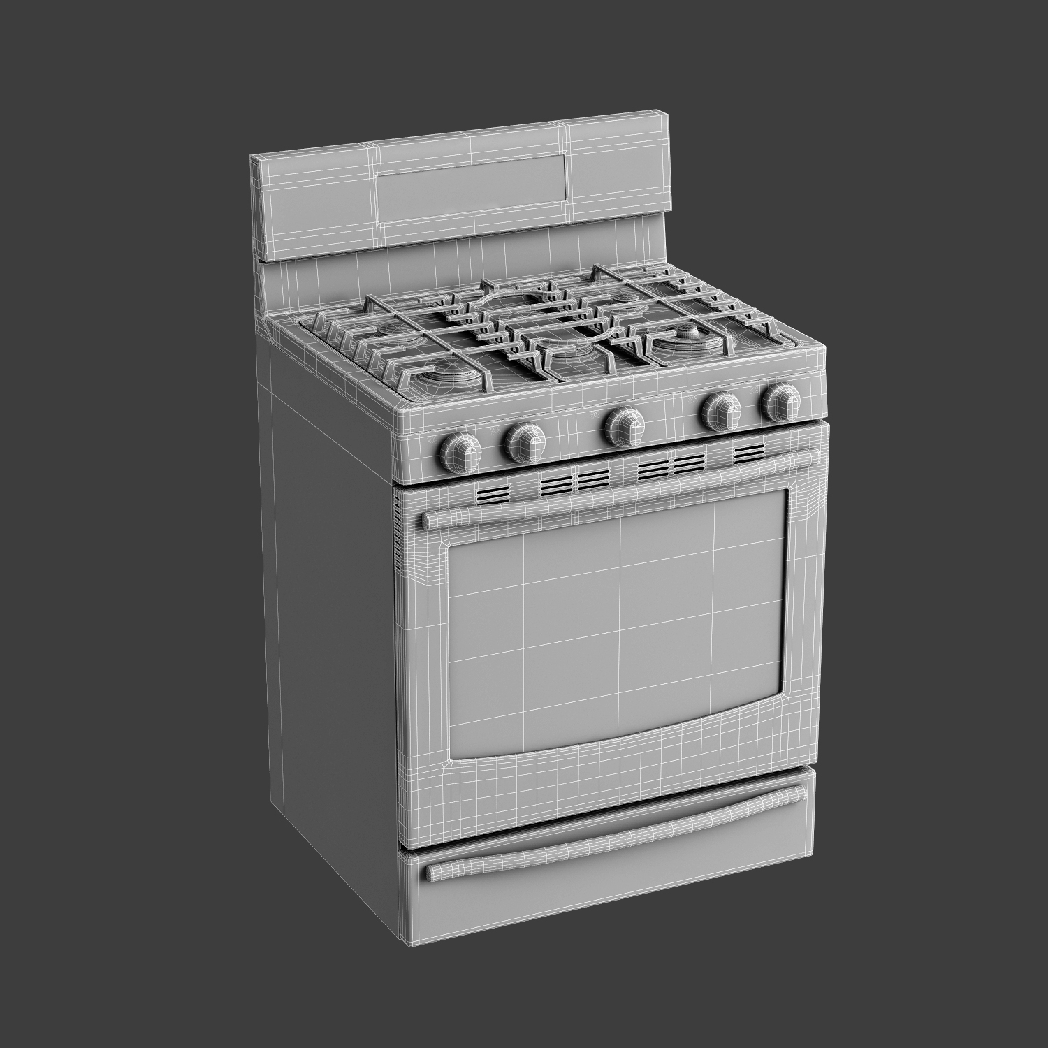 3d model gas range